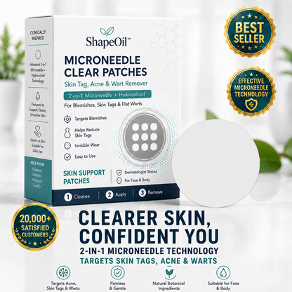 ShapeOil®2-in-1 Microneedle & Hydrocolloid Patch